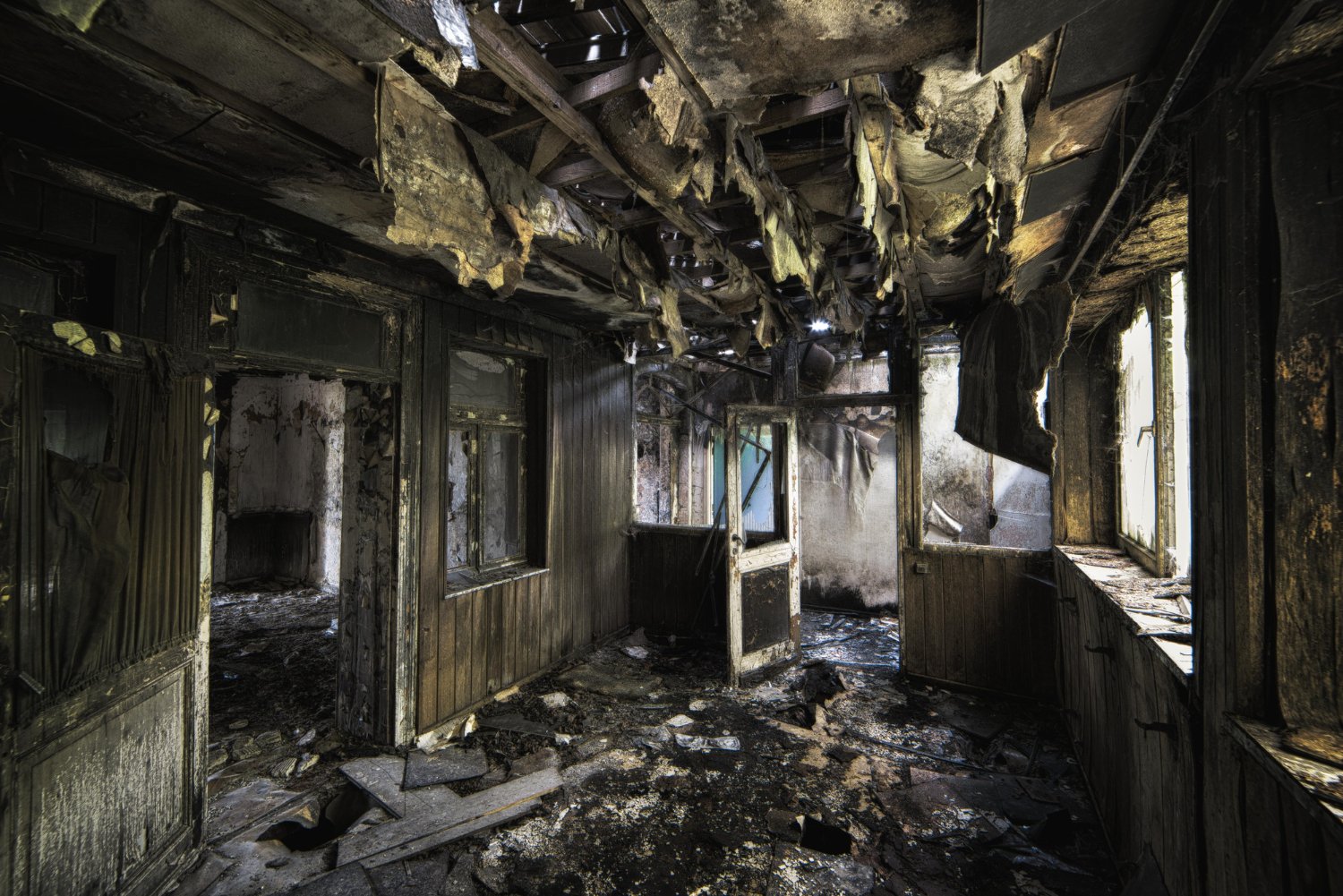 Fire and smoke damage restoration in Houston TX — Prestige Restoration handling structural cleaning and soot removal